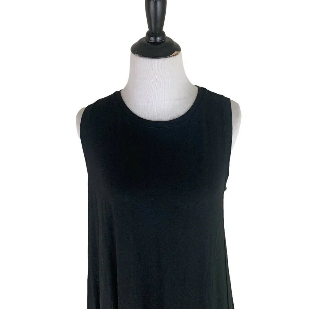 Ann Taylor LOFT Women's S Small A-Line Mini Dress Black NWT Rayon Blend - Picture 2 of 7